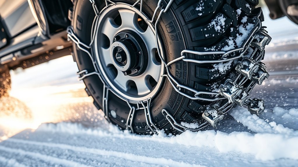 automatic tire chain deployment