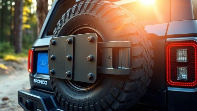 bronco tailgate tire support