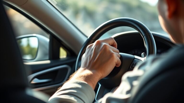 distance from steering wheel