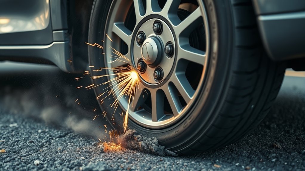 flat tire driving hazards