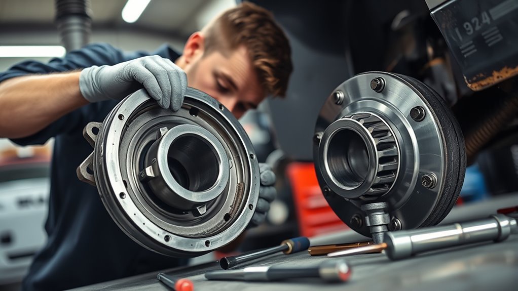front vs rear bearing replacement