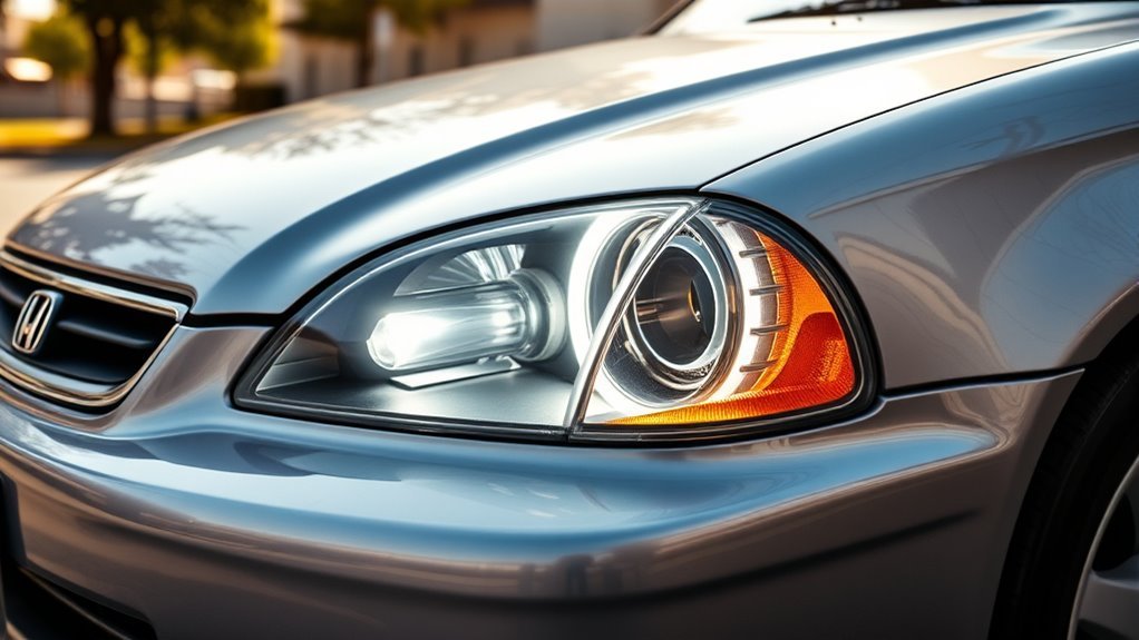 halo led headlights civic