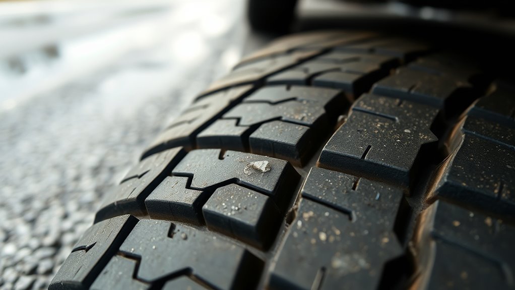 increased hydroplaning and braking risks