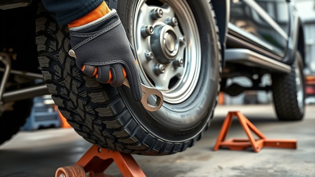 loosen lift support rotate