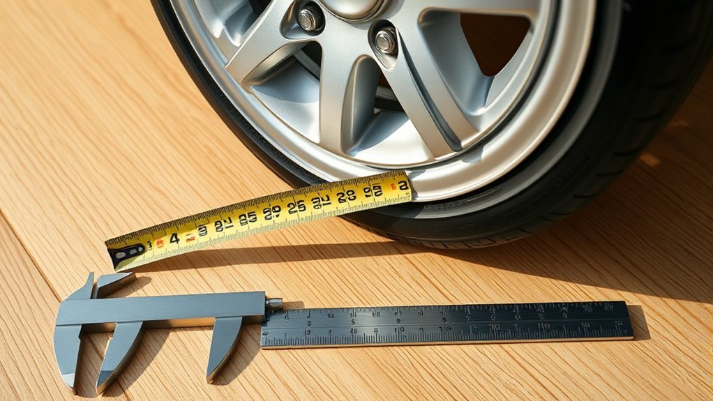 measure wheel backspacing accurately