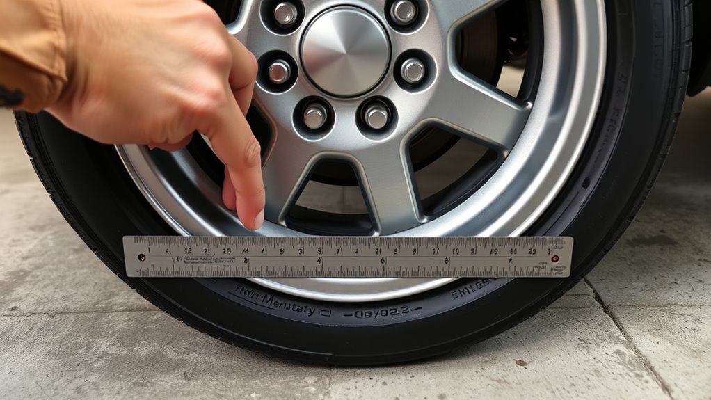 measuring wheel backspace accurately