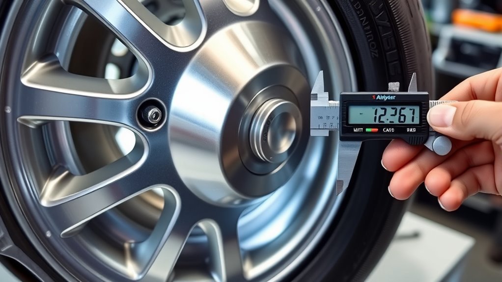 measuring wheel backspace accurately