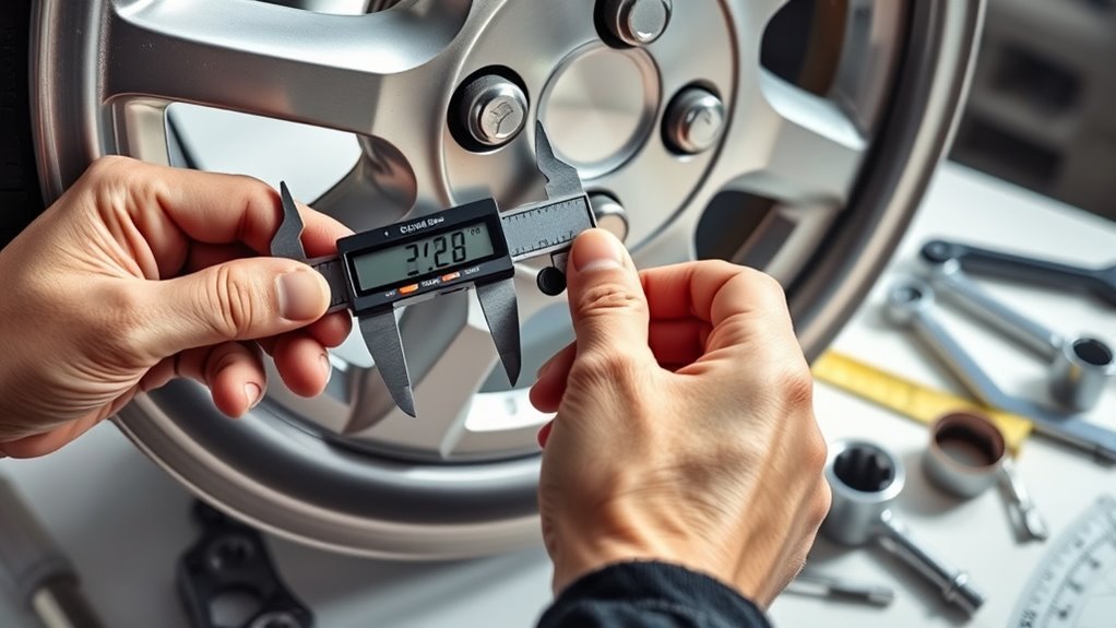 measuring wheel bolt patterns