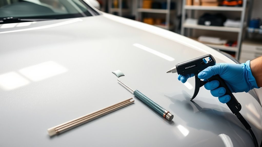 prepare car for dent removal