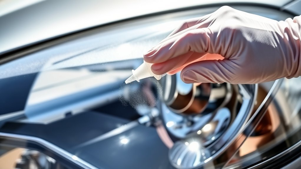 protect headlights with sealant