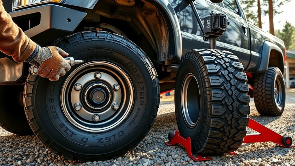 rotate tires on truck
