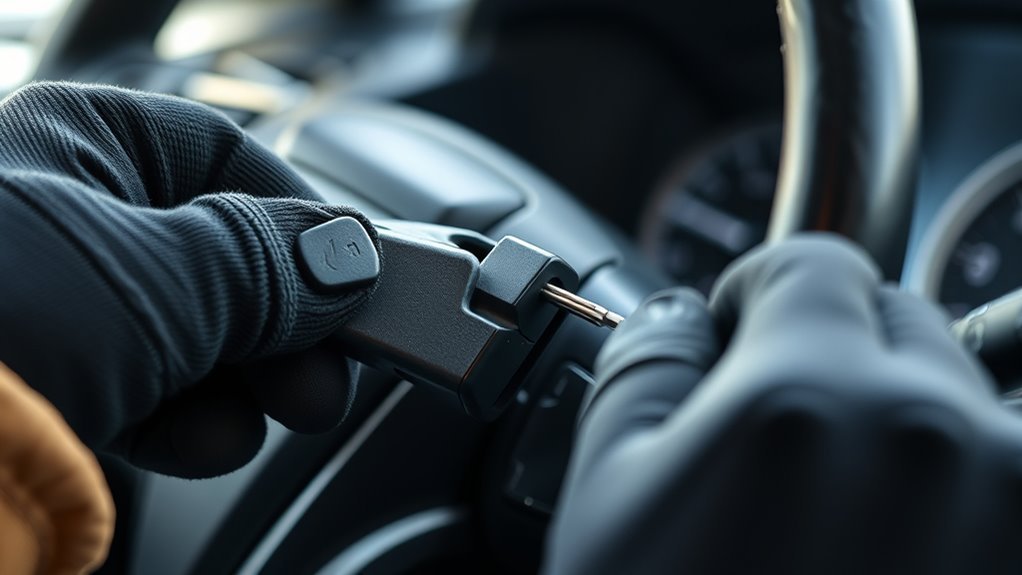 steering wheel lock mechanism