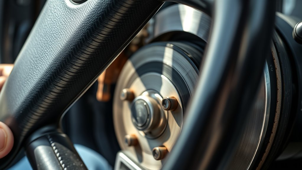 steering wheel shake braking