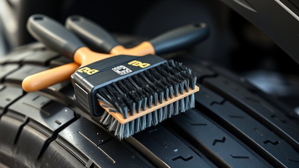 tire brush for protection