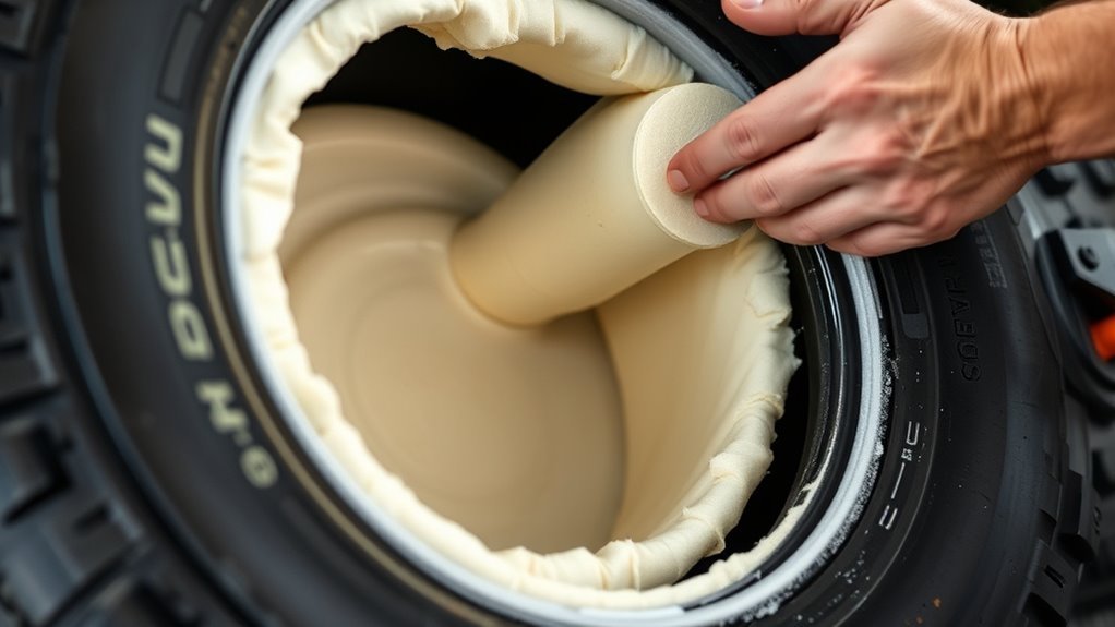 tire foam injection process