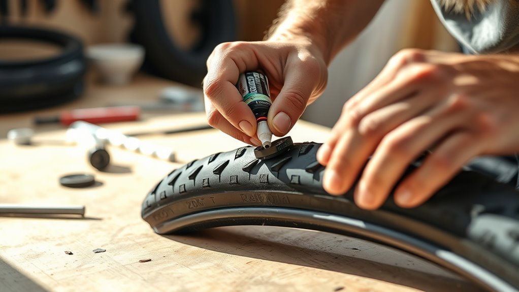 tire patching time estimate