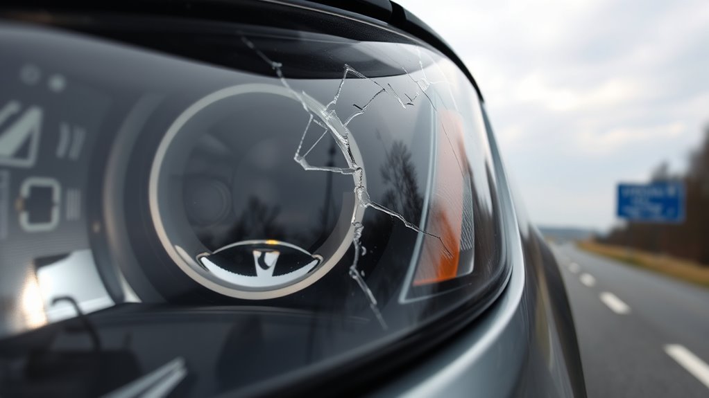 cracked headlights legal consequences