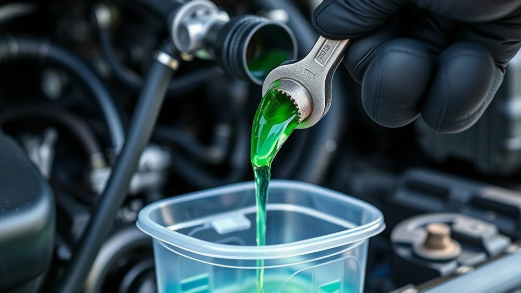 drain coolant responsibly and safely