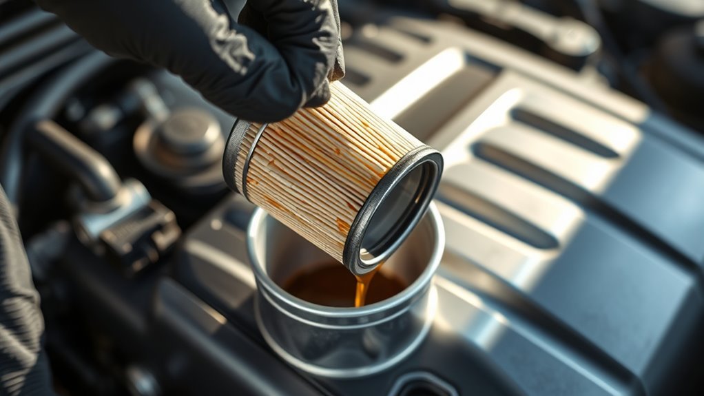 drain oil before replacing