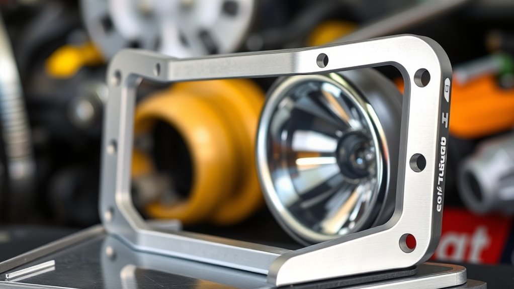 headlight bracket material selection