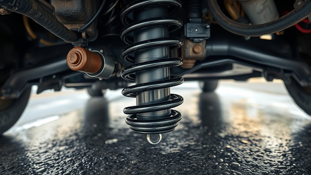 inspect suspension for leaks