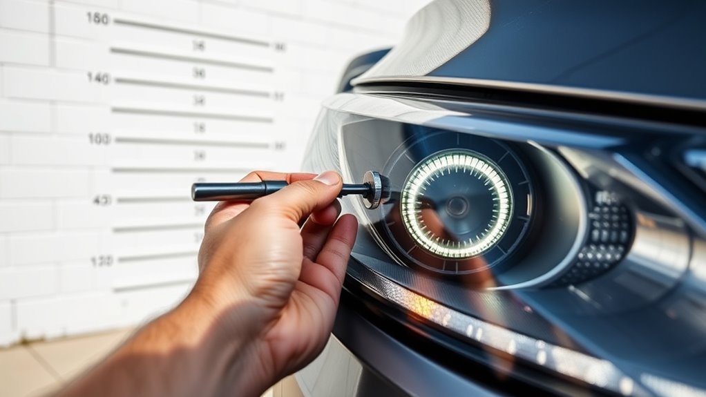 measure headlight height accurately