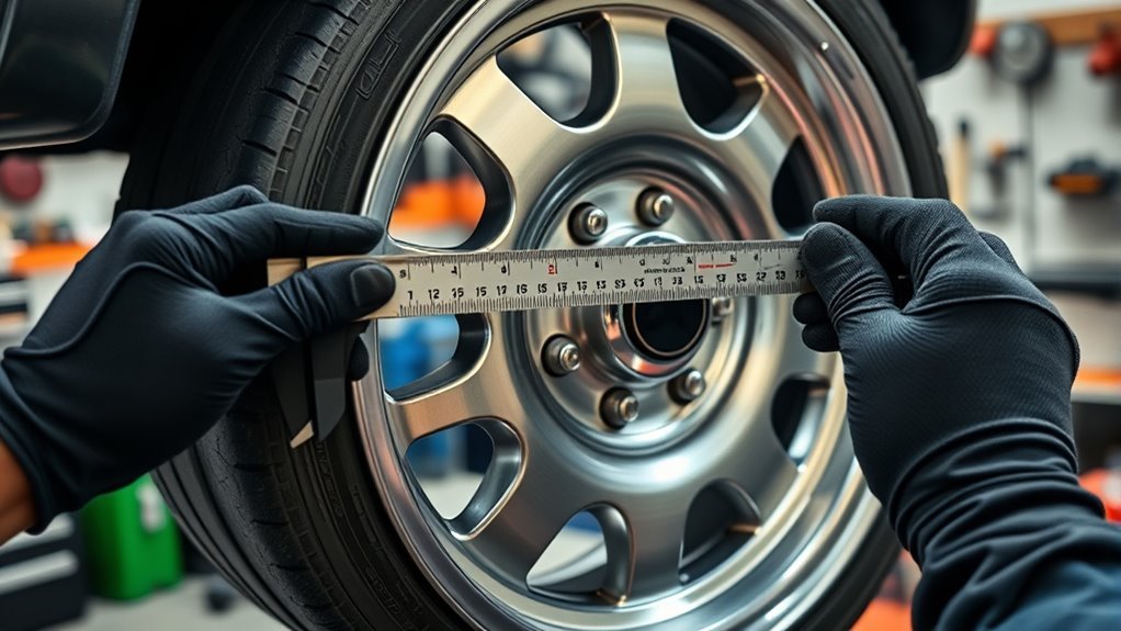 measure wheel backspacing accurately