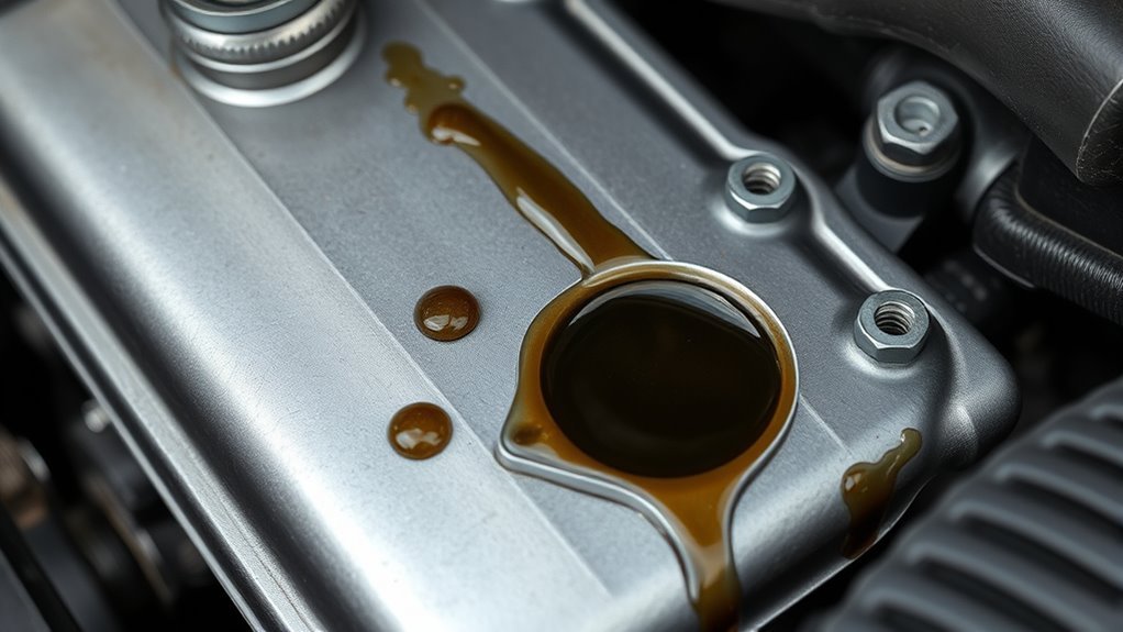 oil filter housing leak signs