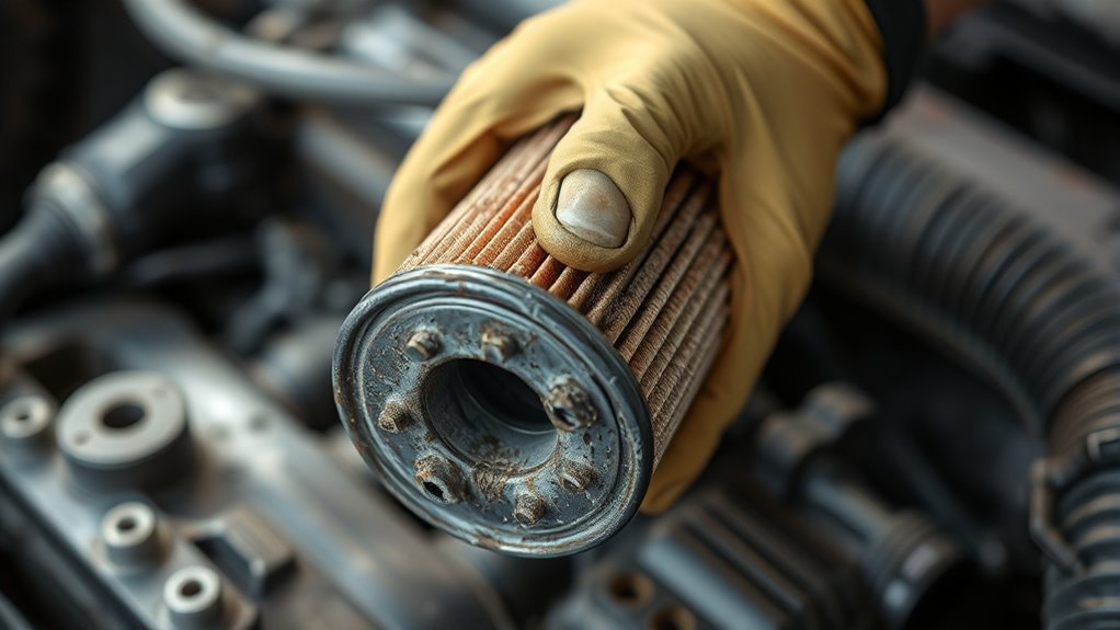 oil filter warning signs