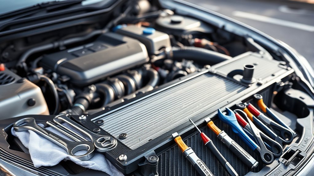 prepare vehicle and tools