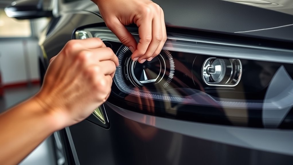proper headlight adjustment preparation