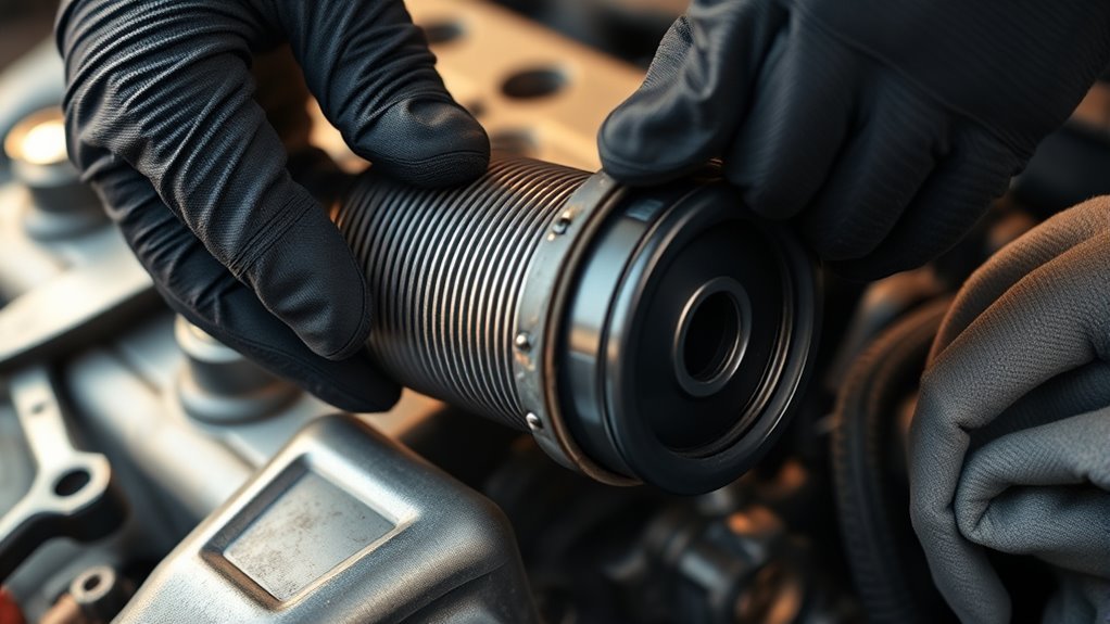 remove oil filter housing