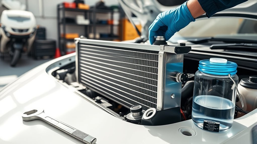 replace car radiator steps
