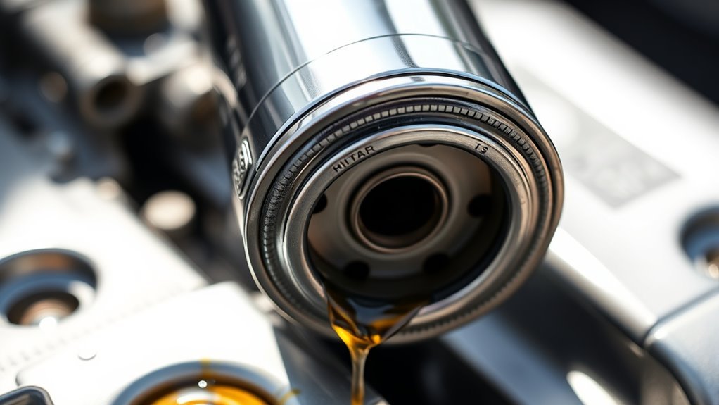 spin on oil filter mechanism
