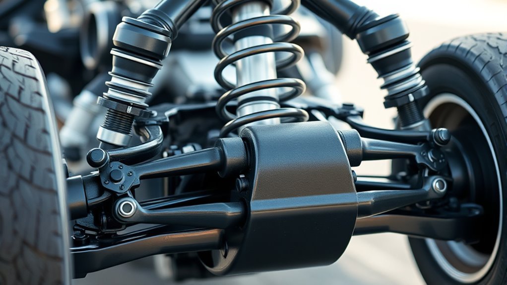 suspension system ensures stability